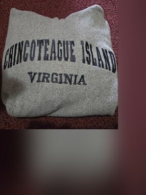 Chincoteague Island Virginia Crewneck Sweatshirt - Heather Gray